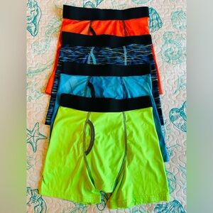 Athletic Works Boys' Boxer Briefs - Orange, Blue, Green Size XL